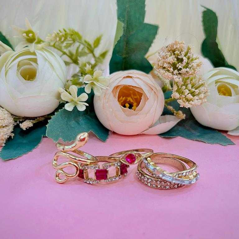 Pink Ring Set